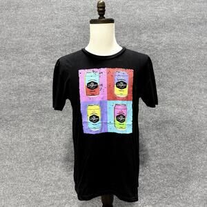 Kid Dangerous Beer Cans Pop Art Shirt Mens Medium Black Graphic T-Shirt Tee
